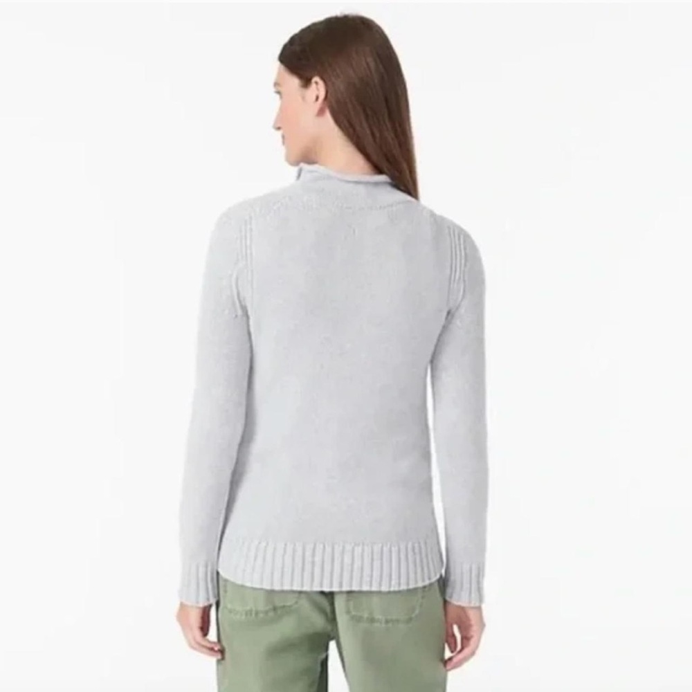 J CREW ALWAYS 1988 Rollneck Sweater Gray Cotton Size XS - Picture 2 of 14